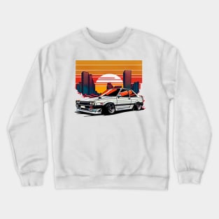 80s Japan Retro Drift Car Crewneck Sweatshirt